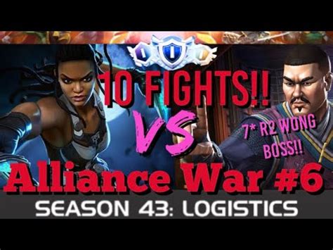 MCOC Alliance War Season 43 War 6 10 FIGHTS Valkyrie Vs 7