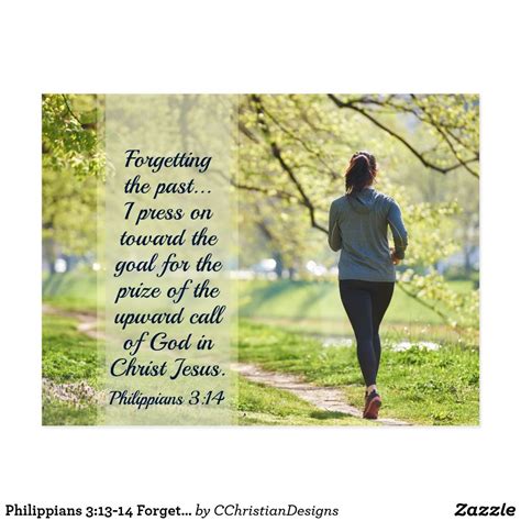 Philippians 3 13 14 Forgetting The Past Postcard Zazzle