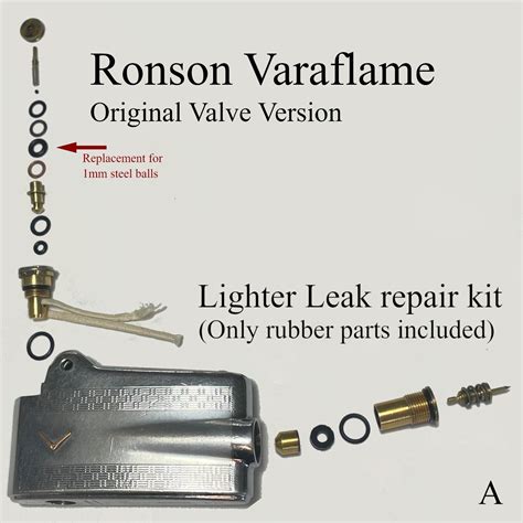 Ronson Lighter Varaflame Type A Valves O Rings Assortment Seal Parts