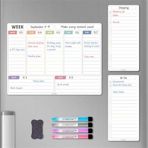 Amazon Alezel Magnetic Weekly Calendar Whiteboard For Fridge