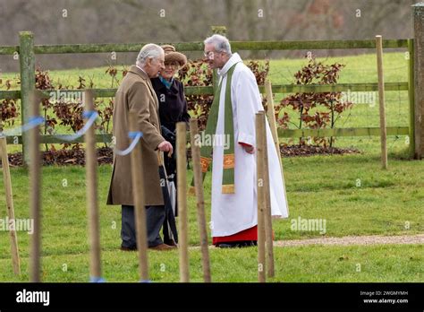 Pic Dated Feb 4th Shows King Charles And Queen Camilla At Church In