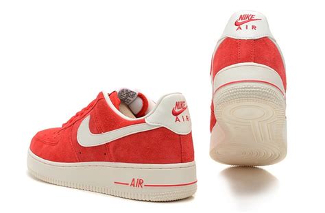 Nike Air Force 1 Low University Red Sail Casual Shoes 488298 607 Air