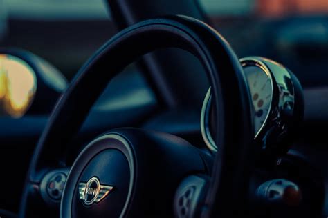 Black Mini Cooper Steering Wheel · Free Stock Photo