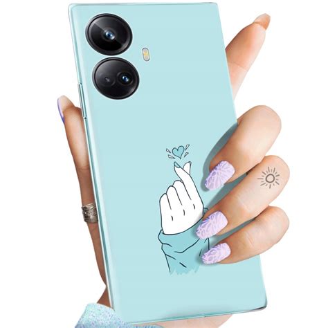 Etui Do Realme 10 Pro 5G Wzory Niebieskie Blue Blau Obudowa Pokrowiec