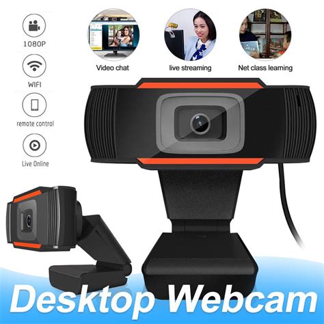 Webcams Camera Full HD 1080P Webcams With Microphone Video Call For PC Laptop With Retail Box ...