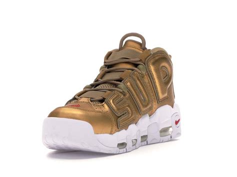 Nike Air More Uptempo Supreme Suptempo Gold