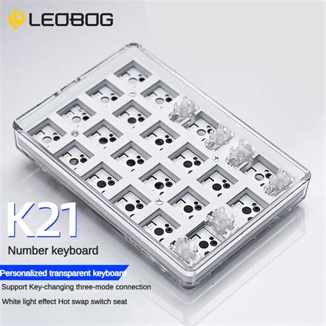 LEOBOG K21 Wireless Three Mode External Number Keyboard Mechanical Customization Pad Hot Swap