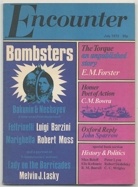 Encounter July Vol Xxxix No By Forster E M C M Bowra