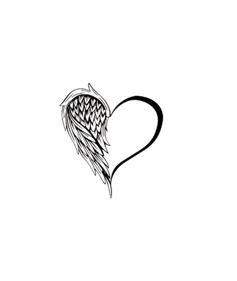 A Heart With Wings Drawn On It