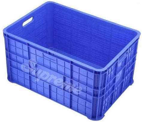 Blue Supreme Plastic Crates Outer Dimension Lxwxh X X Mm