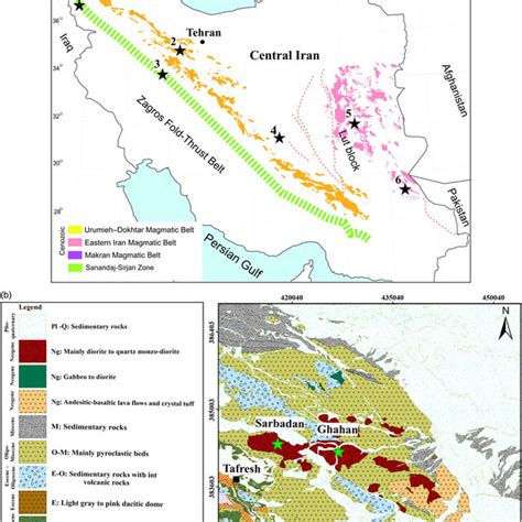 Colour Online A Simplified Geological Map Of Iran Aghanabati