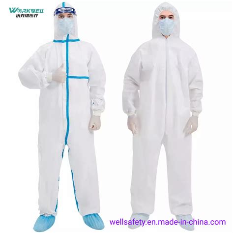 Type 56 Disposable Protective Coverall Microporous 65gsm Waterproof