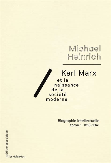 Biographie De Marx Et Travail Th Orique Entretien Avec Michael