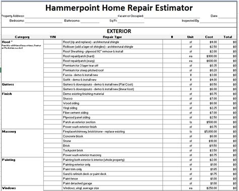 Free Repair Estimate Template With This Beautiful And Editable Template