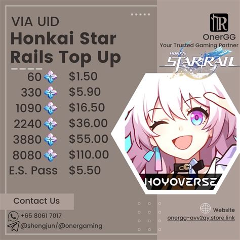 Cheapest No Login Instant Honkai Star Rail Oneiric Shard Top Up