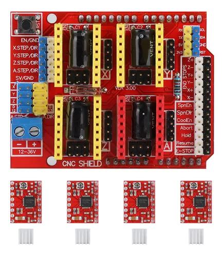 Placa De Expans O Witbot Cnc Shield Motor De Passo Drv