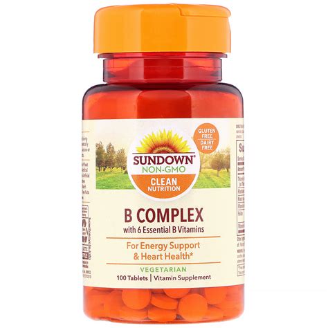 Sundown Naturals B Complex 100 Tablets IHerb