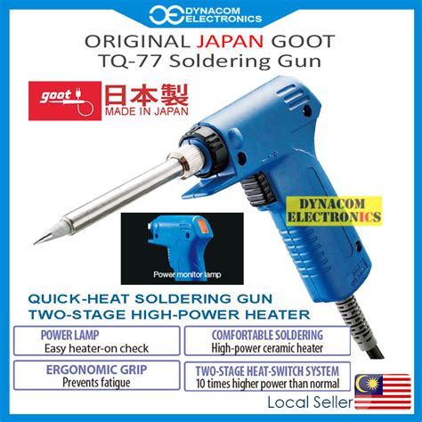 Original Japan Goot Tq Quick Heat Soldering Gun Alat Pemateri Pistol