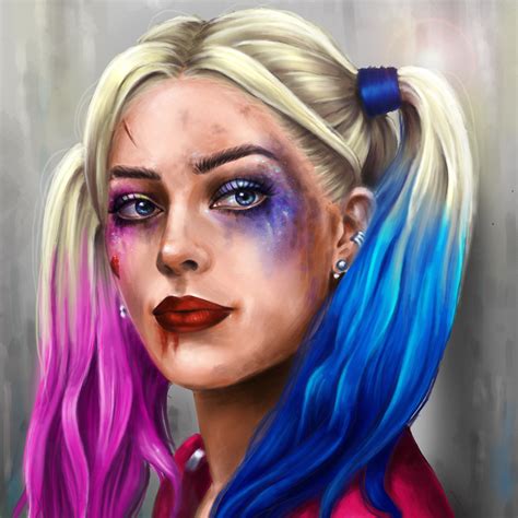 Harley Quinn hero, Margot Robbie, Suicide Squad 2016, Blonde girl, HD