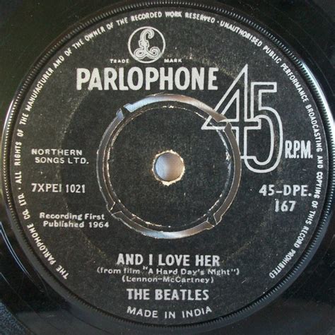 The Beatles – And I Love Her (Vinyl) - Discogs