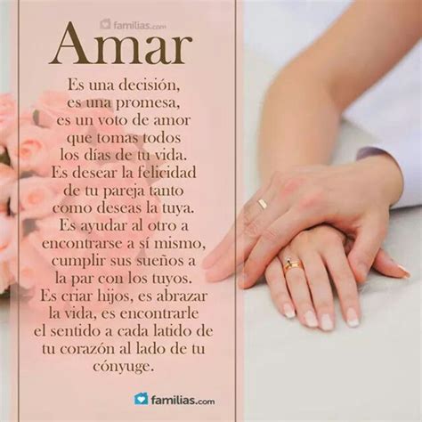 Amar Es Una Decisi N Frases Para Matrimonio Frases Love Orar Por