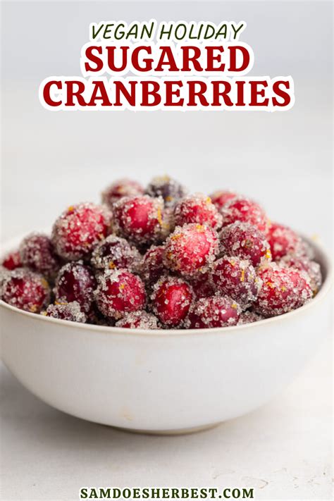 Sugared Cranberries With A Hint Of Orange