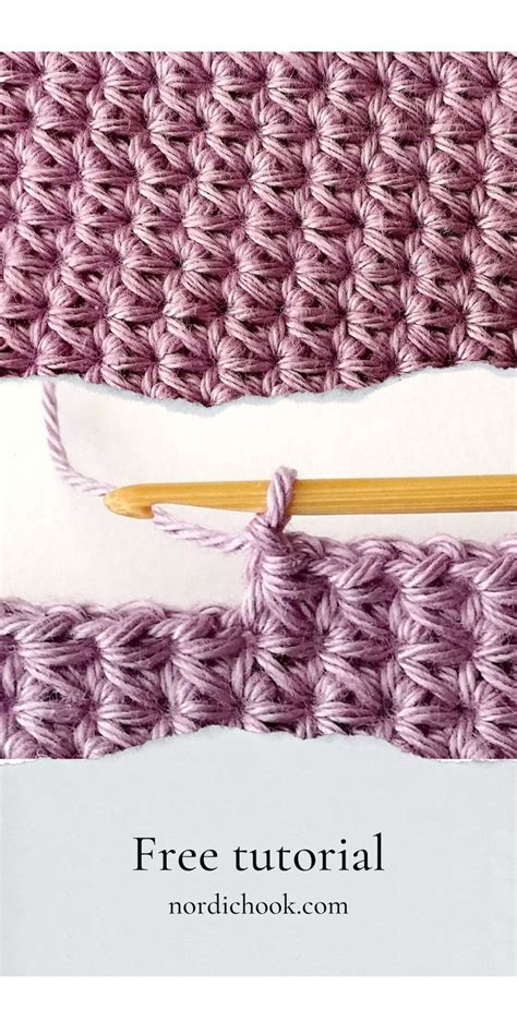 The Wide Half Double Crochet Nordic Hook Free Crochet Stitch Tutorial