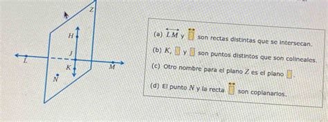 A Overleftrightarrow Lm Y Overleftrightarrow Son Rectas Distintas Que Se Intersecan [math]