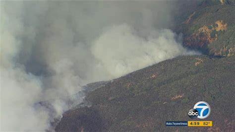 Fast Moving Brush Fire Burning Near Anaheim Corona Border Prompts