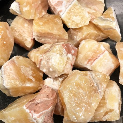 Banded Orange Calcite Rough Calcite Raw Calcite Calcite Etsy