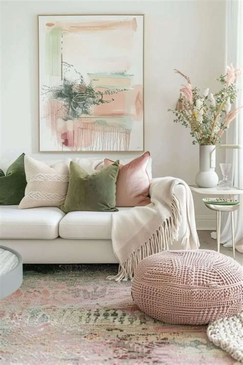 Refreshing Pink And Green Living Room Decor Ideas Melanie Jade Design