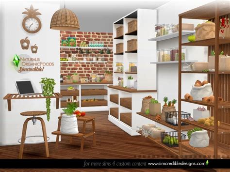 Sims 4 Naturalis Pantry Organic Foods By SIMcredible It S