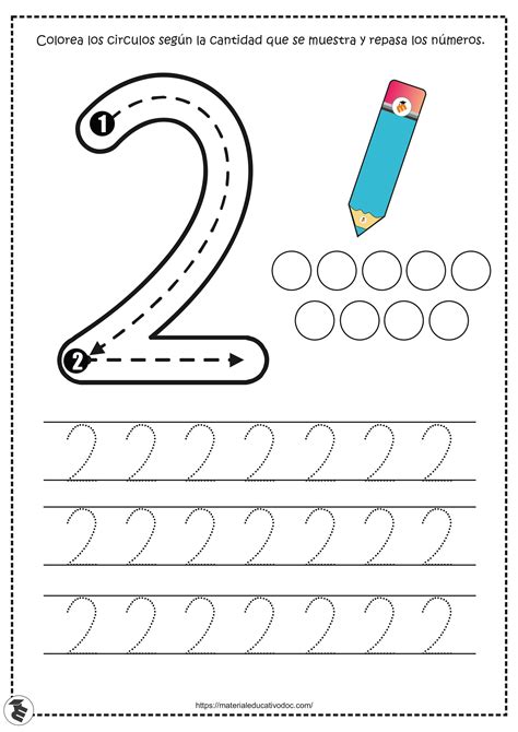 Cuadernillo De Trabajo Para Realizar Trazos Y Colorear Los Numeros Del Porn Sex Picture