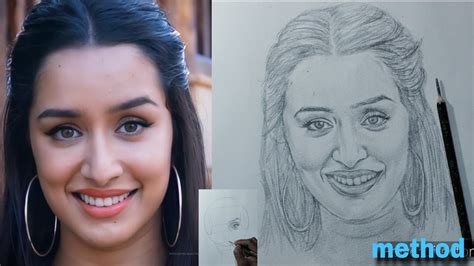 How To Draw A Face Tutorial For Shraddha Kapoor Girl Using The Loomis