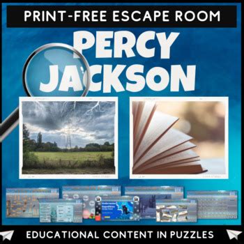 Percy Jackson Lightning Thief Escape Room by Cre8tive Resources | TPT