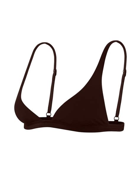 Chocolate Brown Bralette Bikini Top Ark Swimwear