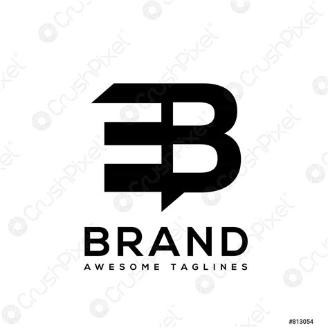 Creative Letter Eb Logo Design Stock Vector 813054 Crushpixel