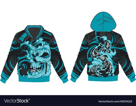 Hoodie mock ups custom design Royalty Free Vector Image