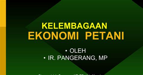 Detail Contoh Kelembagaan Pertanian Koleksi Nomer 13