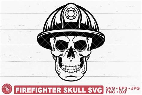 Firefighter Skull Svg Fireman Skull Svg Firefighter Logo