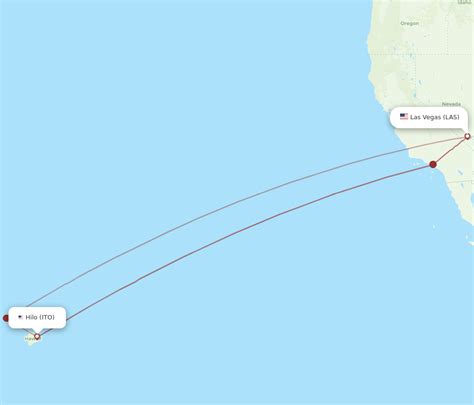 All Flight Routes From Las Vegas To Hilo Las To Ito Flight Routes