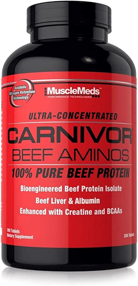 Musclemeds Carnivor Beef Aminos 300 Tablets Buy Online At Best Price In Uae Amazon Ae