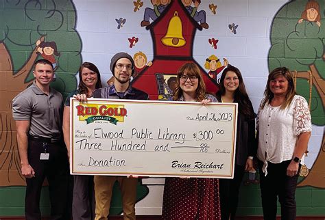 Red Gold donates to Elwood Public Library in honor of National Library ...