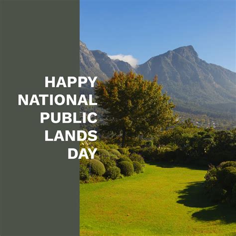 National Public Lands Day Nature Celebration With Scenic Mountain