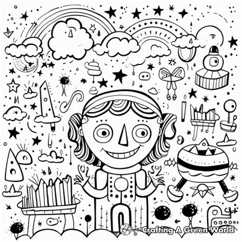 Doodle Coloring Pages Free And Printable