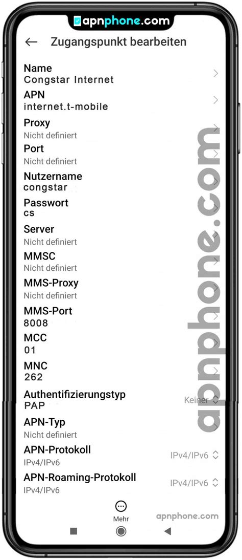 Congstar Apn Einstellungen Android Iphone