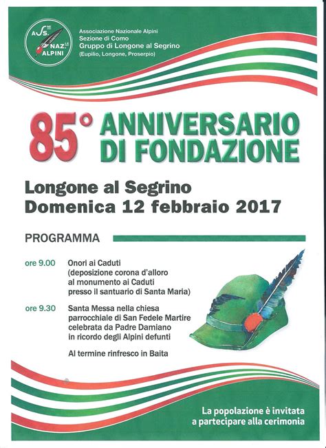 Gruppo Di Longone Al Segrino 85 Di Fondazione Associazione