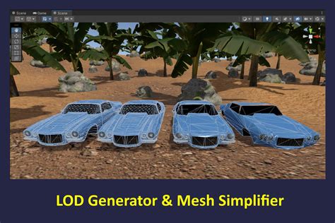 LOD Generator Mesh Simplifier Utilities Tools Unity Asset Store