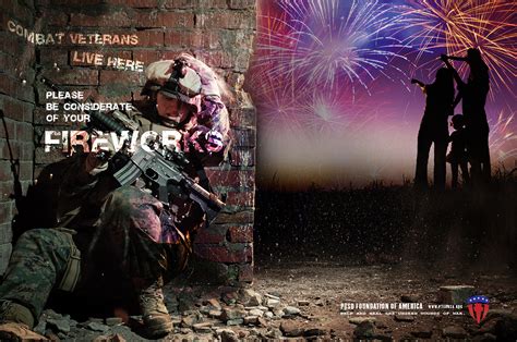 PTSD Fireworks Advertisement On Behance