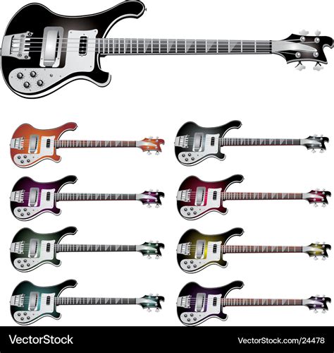 Bass guitar Royalty Free Vector Image - VectorStock